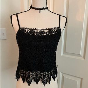 Black laced Camisole top